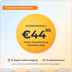 Zomerdeal: online theoriecursus bromfiets (AM)